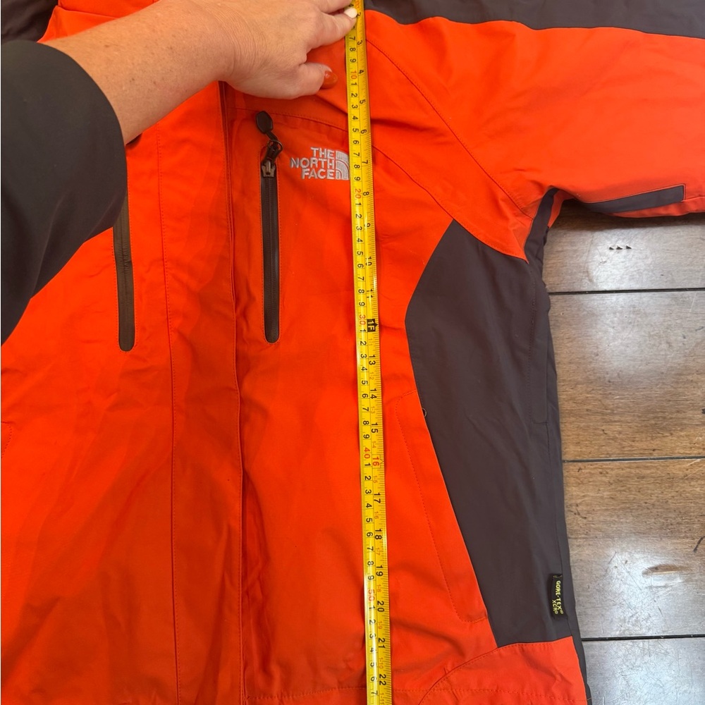 The North Face Bright Orange and Dark Gray Jacket - Picture 7 of 14